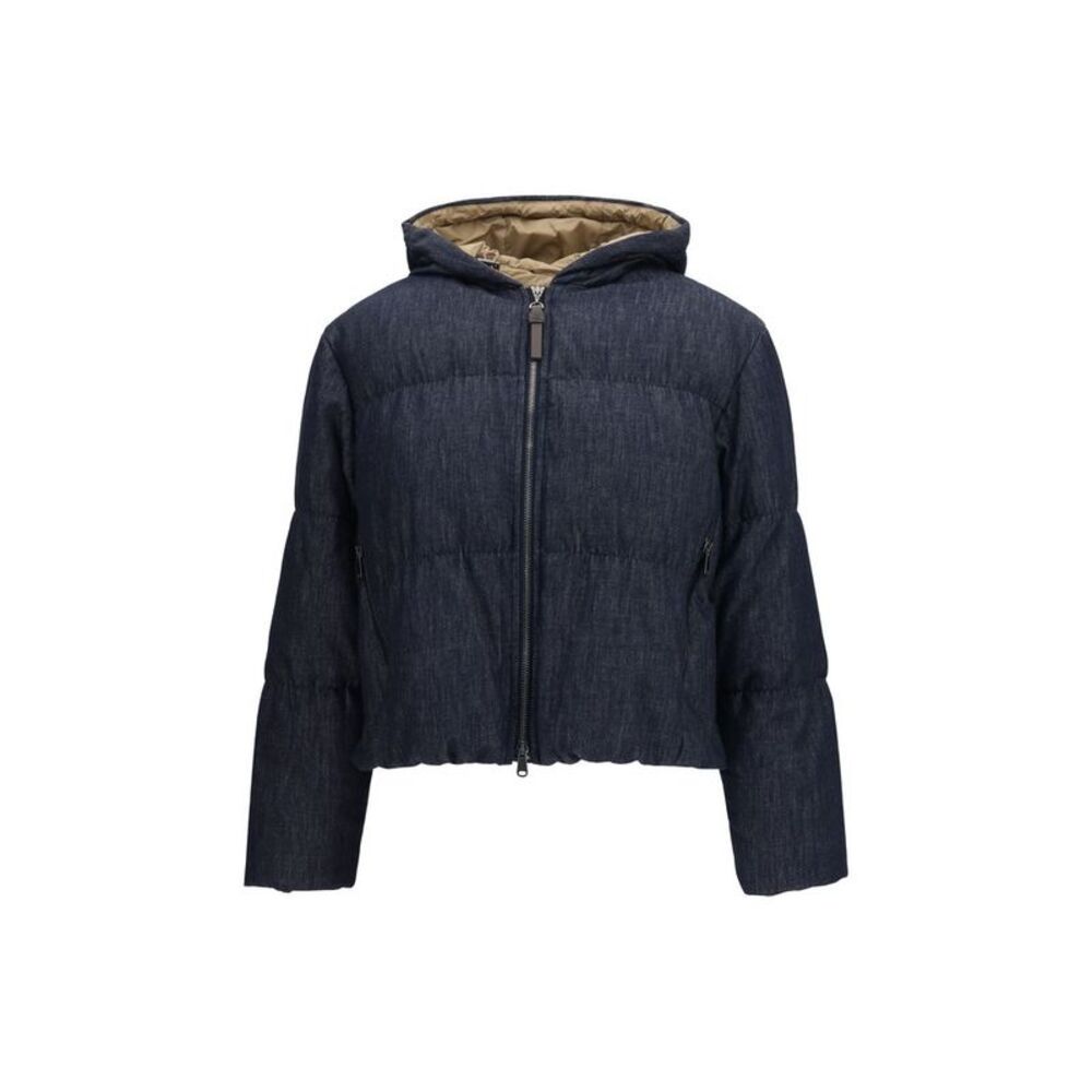 Brunello Cucinelli Blue Cotton Shell Women's Jacket
